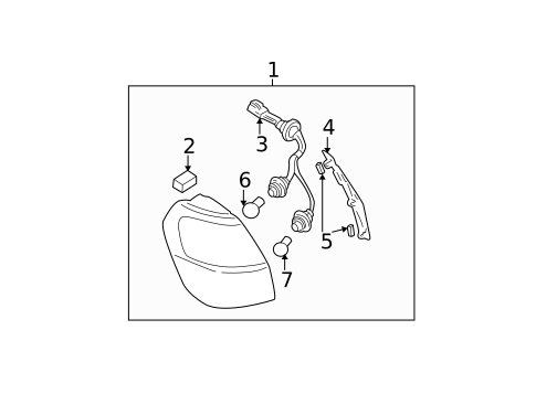 Tail Lamps for 2000 Subaru Legacy #1