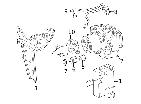 ABS Components for 1999 Acura RL #0