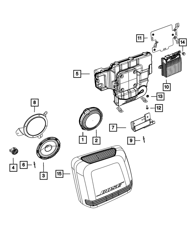 68104765AB - Electrical: Speaker Bracket for Mopar Image image