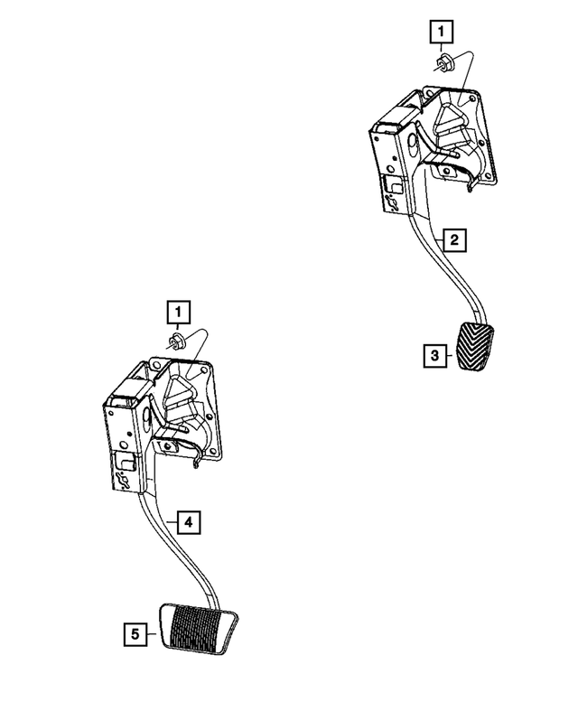 5105522AJ - Brakes: Brake Pedal, Left Hand Drive for Mopar Image