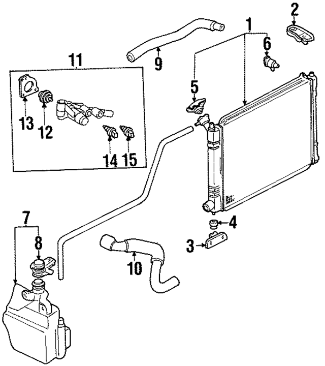 F5CZ10D968AA - Cooling System: Level Sensor for Ford: Escort | Mercury: Tracer Image