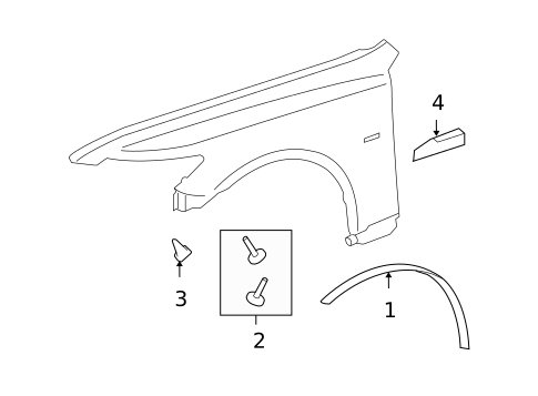 Exterior Trim - Fender for 2012 Lexus LS460 #0