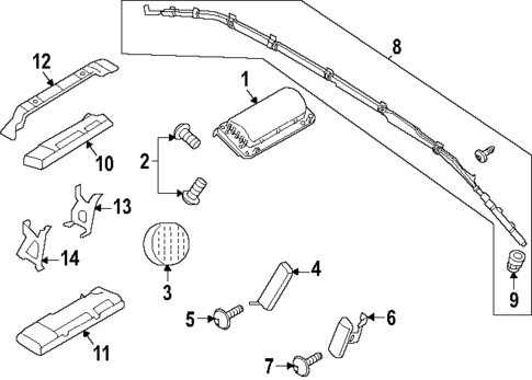 Air Bag Components for 2024 Porsche Cayenne #0