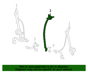 2007-2008 Hyundai Entourage Center Belt Assembly 89850-4D500-KS ...