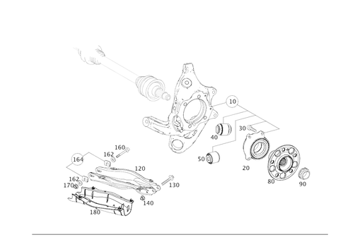 Rear Axle Suspension for 2020 Mercedes-Benz GLC 63 AMG&reg; S #0