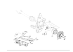 2053523700 - Rear Axle: Supporting Joint for Mercedes-Benz Image