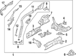 NZ6Z16055B - : 2022-2024 Ford Maverick - Apron/Rail Assembly for Ford: Maverick Image