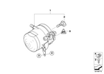 61138364498 - Lighting: Socket Housing, Grey for BMW Image