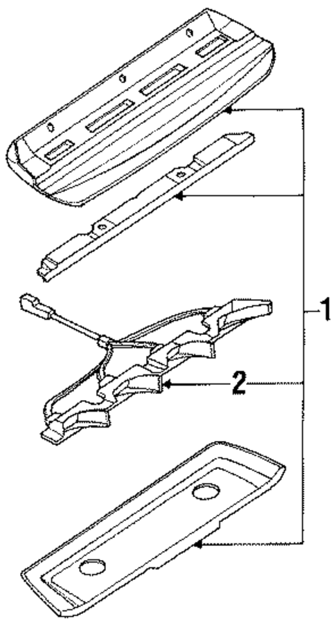 High Mount Lamps for 1993 Subaru Legacy #1