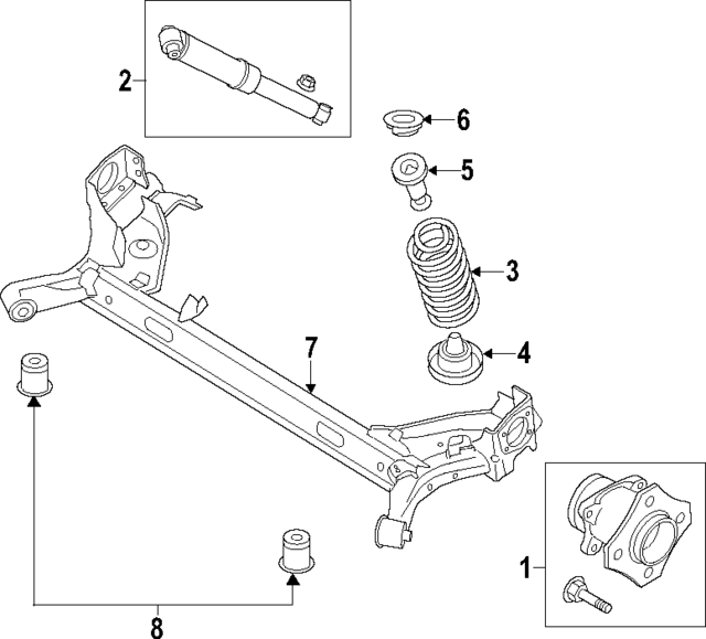 KV6Z5560G - : Coil Spring for Ford: Transit Connect Image