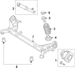 KV6Z5560G - : Coil Spring for Ford: Transit Connect Image