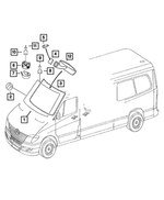 68018758AA - Glass: Windshield for Mopar Image