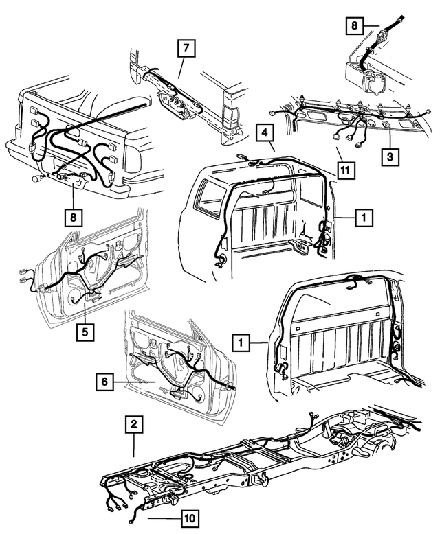 5179988AC - Electrical: Liscense Lamp Wiring for Mopar Image