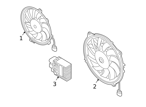 Cooling Fan for 2005 Audi S4 #1