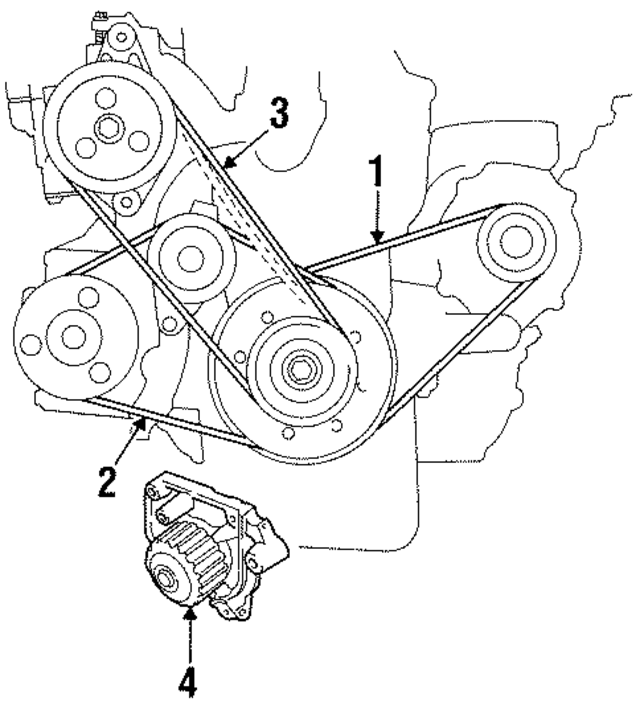 56992P30004 - : Accessory Drive Belt for Honda Image