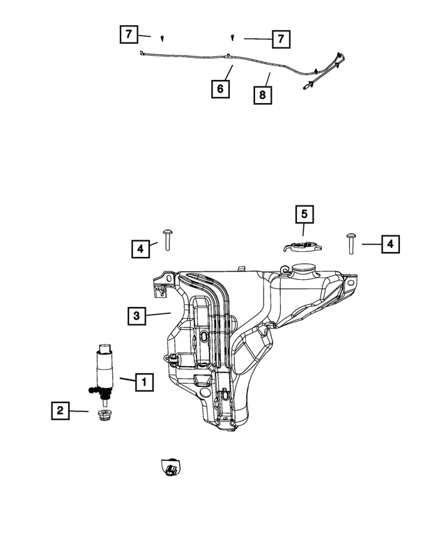 HWV00532AC - Electrical: Windshield Washer Hose 1ft for Mopar Image image