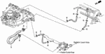 19506P2A000 - Engine: HOSE, ROTARY AIR CONTROL VALVEIN. for Honda Image