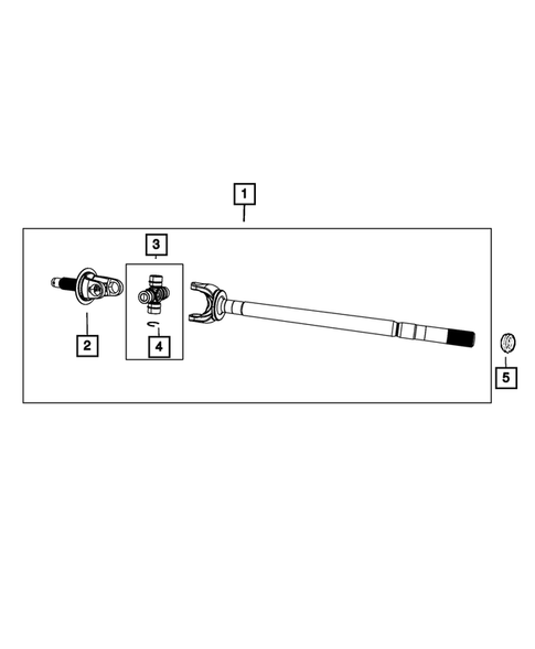 Front Axle Drive Shafts for 2011 Ram 2500 #0