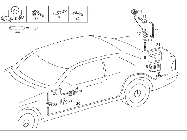 1408001748 - Vacuum System: Pump for Mercedes-Benz Image image
