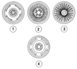 D9AZ1007A - Suspension: Wheel, Steel for Ford: Country Squire, LTD, LTD Crown Victoria Image
