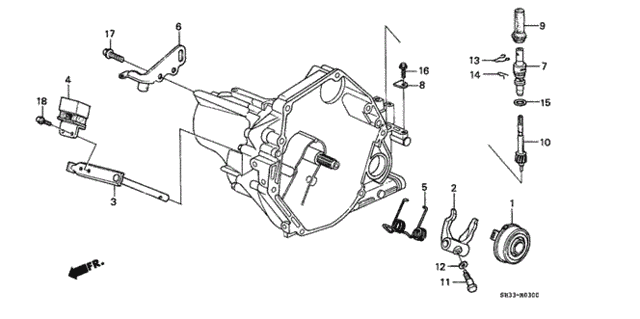 MT Clutch Release for 1990 Honda Civic #0