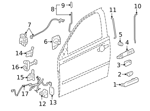 Rear Door for 2010 Pontiac G6 #0