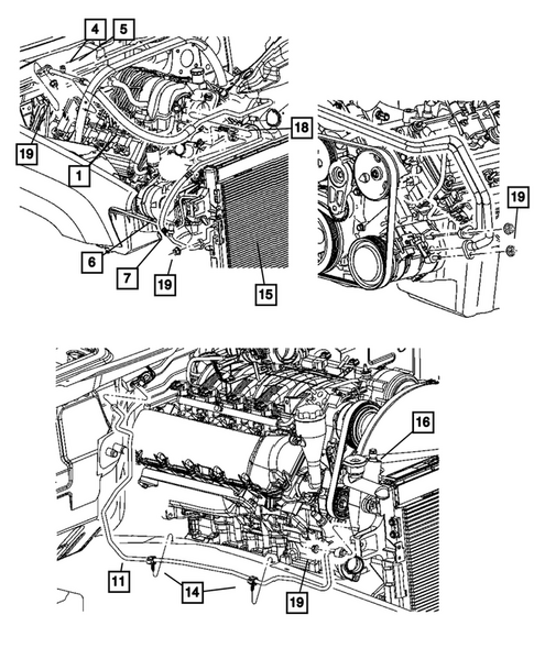 Air Conditioner and Heater Plumbing for 2007 Jeep Grand Cherokee #1