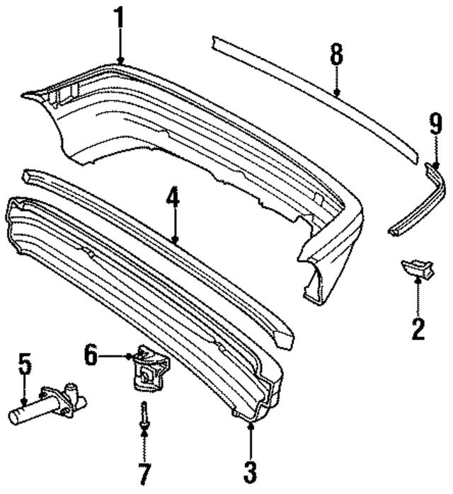 51128146458 - Body: Bumper Cover for BMW Image