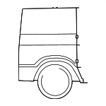 55346360AC - Body: Side Panel for Dodge: B150, B1500, B250, B2500, B350, Ram 1500 Van, Ram 2500 Van Image