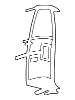 4084350 - Body: Corner Panel Retainer for Dodge: B150, B1500, B250, B2500, B350, B3500, Ram 1500 Van, Ram 2500 Van, Ram 3500 Van Image