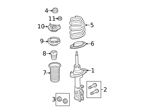 Shocks & Struts for 2012 Ford Fiesta #0