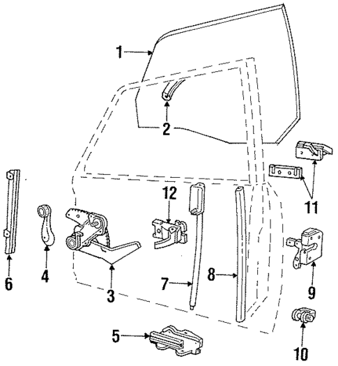 Front Door for 1985 Mercury Lynx #2