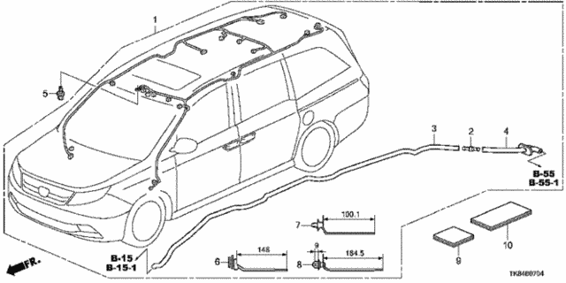 Wire Harness (5) for 2016 Honda Odyssey #0