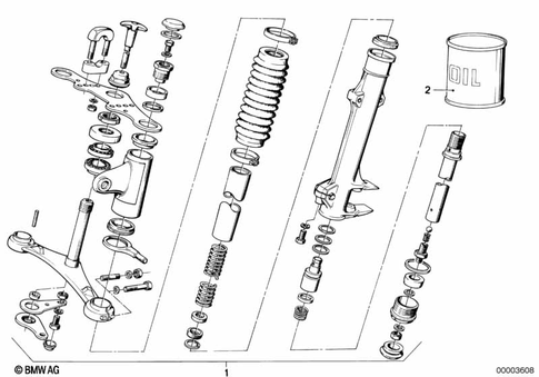 Telescopic Forks, Telelever for 1985 BMW-Motorrad R 100 RT #5