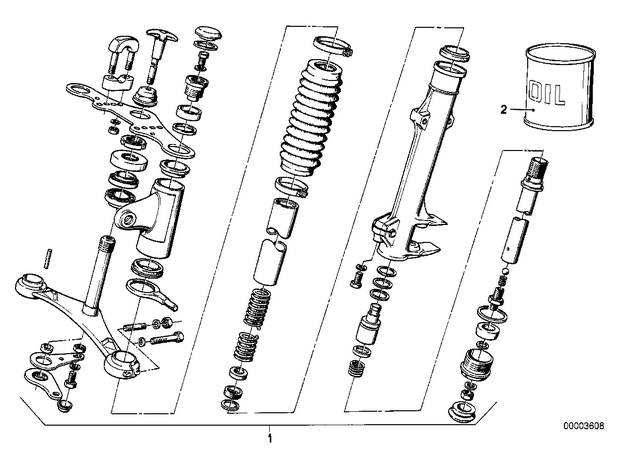 31427652283 - Front Axle, Front Suspension: Telescoping Fork Oil - 5000ML Sae10 for BMW-Motorrad Image