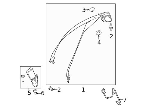 Seat Belt for 2013 Mercedes-Benz E 350 #3