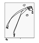 20786015858P19 - Electrical: Seat Belt Assembly for Mercedes-Benz Image