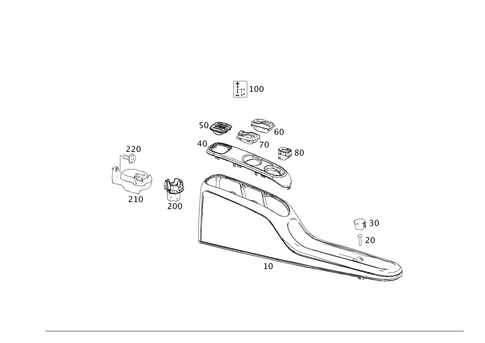 Housing with Tray for 2014 Smart Fortwo #0