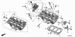 12100R9P305 - Engine: CYLINDER HEAD ASSY., FR. for Honda Image