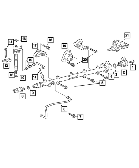 Fuel Rail for 2003 Dodge Sprinter 3500 #0