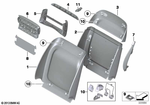 52107232091 - Seats: Rear Section, Comfort Seat, Upper for BMW Image