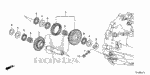 2326157A000 - Transmission - Manual: SHAFT, REVERSE GEAR for Honda Image