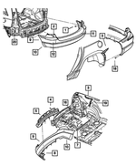 4857638AG - Frames and Bumpers: Fascia To Body Plate, Right for Chrysler: Pacifica Image