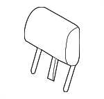 BR3Z54611A08BB - Body: Headrest for Ford Image