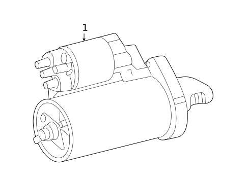 Starter & Related Components for 2008 Mercedes-Benz GL550 #0