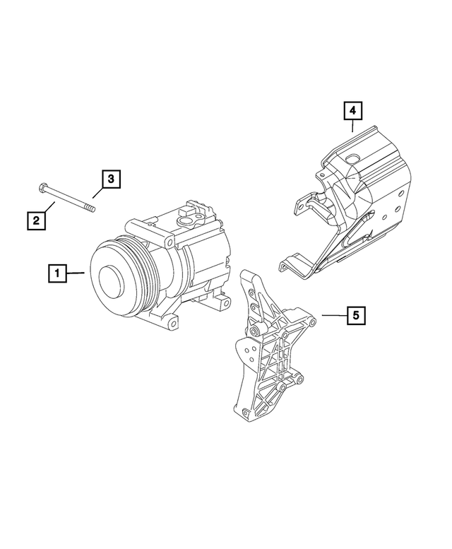 6512945AA - : A/c Compressor Bolt for Mopar Image