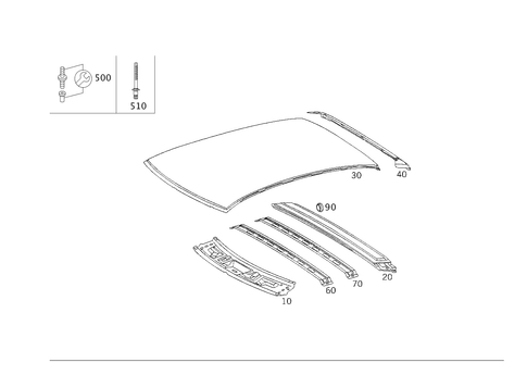 Roof for 1999 Mercedes-Benz C 230 #0