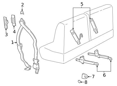 Seat Belt for 2001 Ford Explorer Sport #0