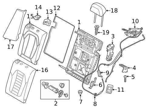 Rear Seat Components for 2024 BMW X4 #0