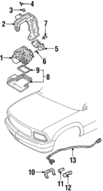8159926310 - : Control Module Support Bracket for Isuzu Image